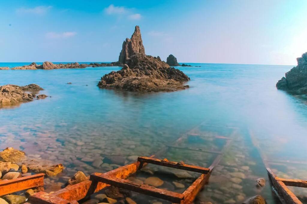 La Pita- Terraza Con Vistas Al Mar & Parking, A 1 Min De La Playa Daire Carboneras Dış mekan fotoğraf